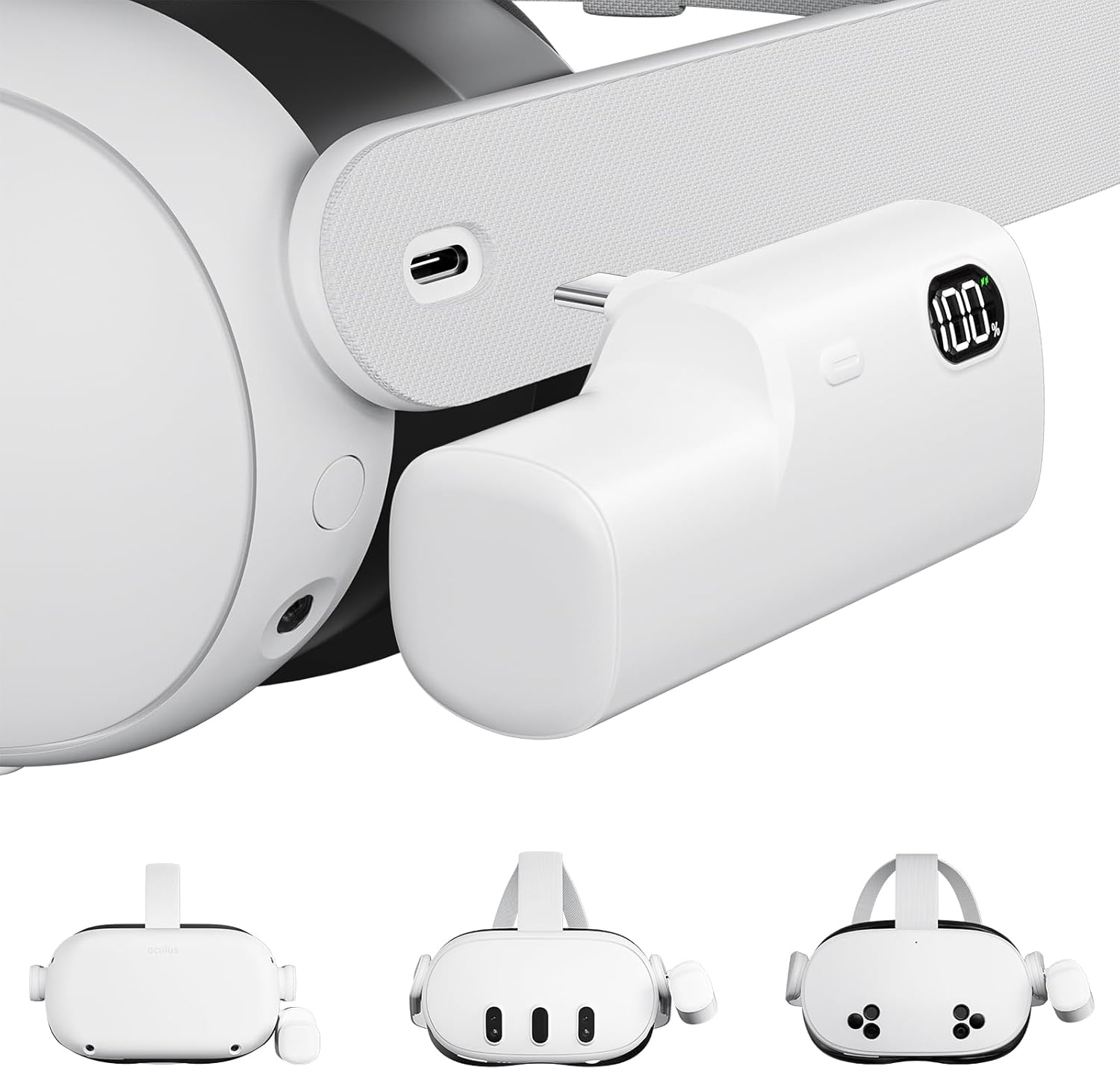 Gaming Headphone Accessories - Bateria para meta quest 3/3s para