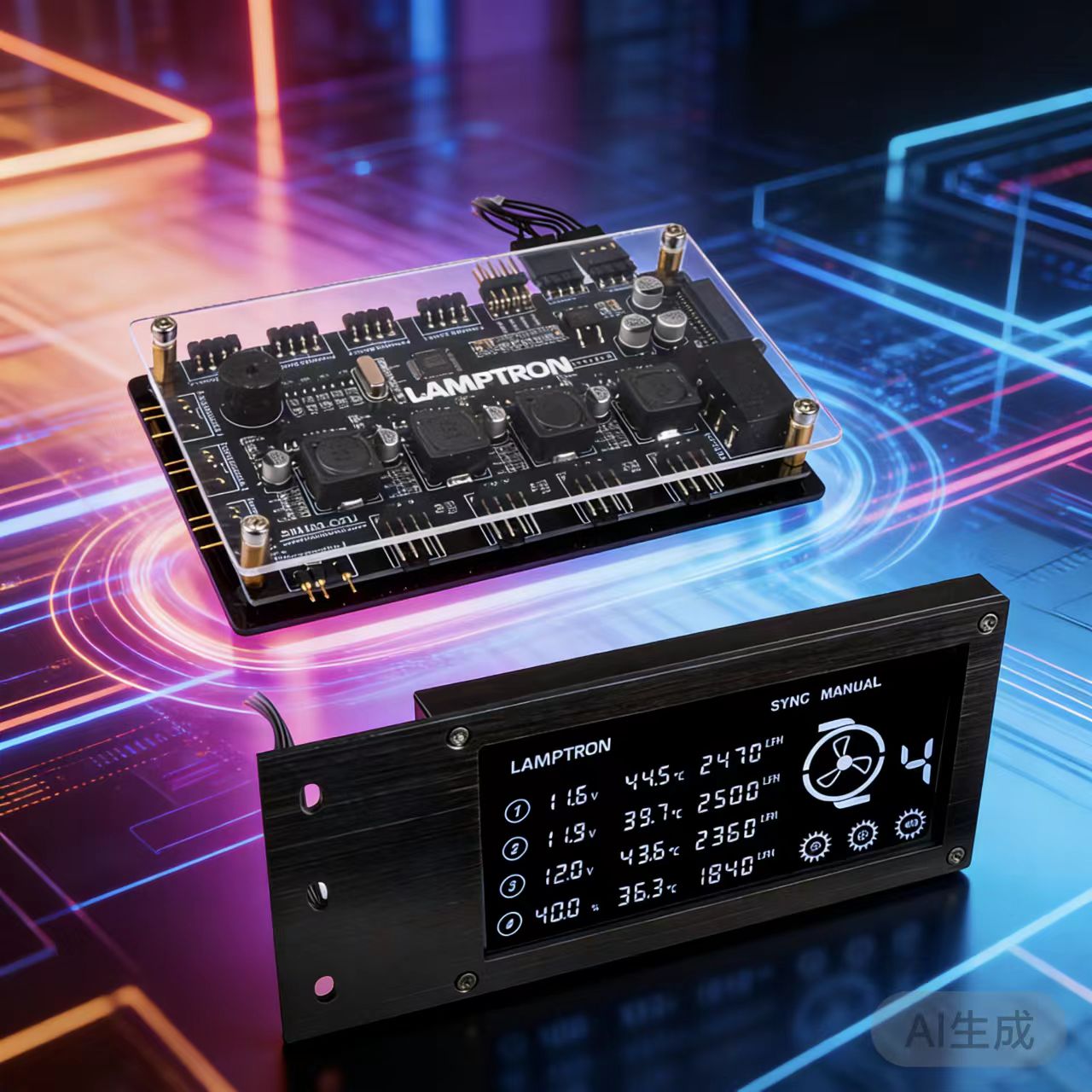 Gaming Hardware And Accessories - LAMPTRON RW460 Controle de Resfriamento a