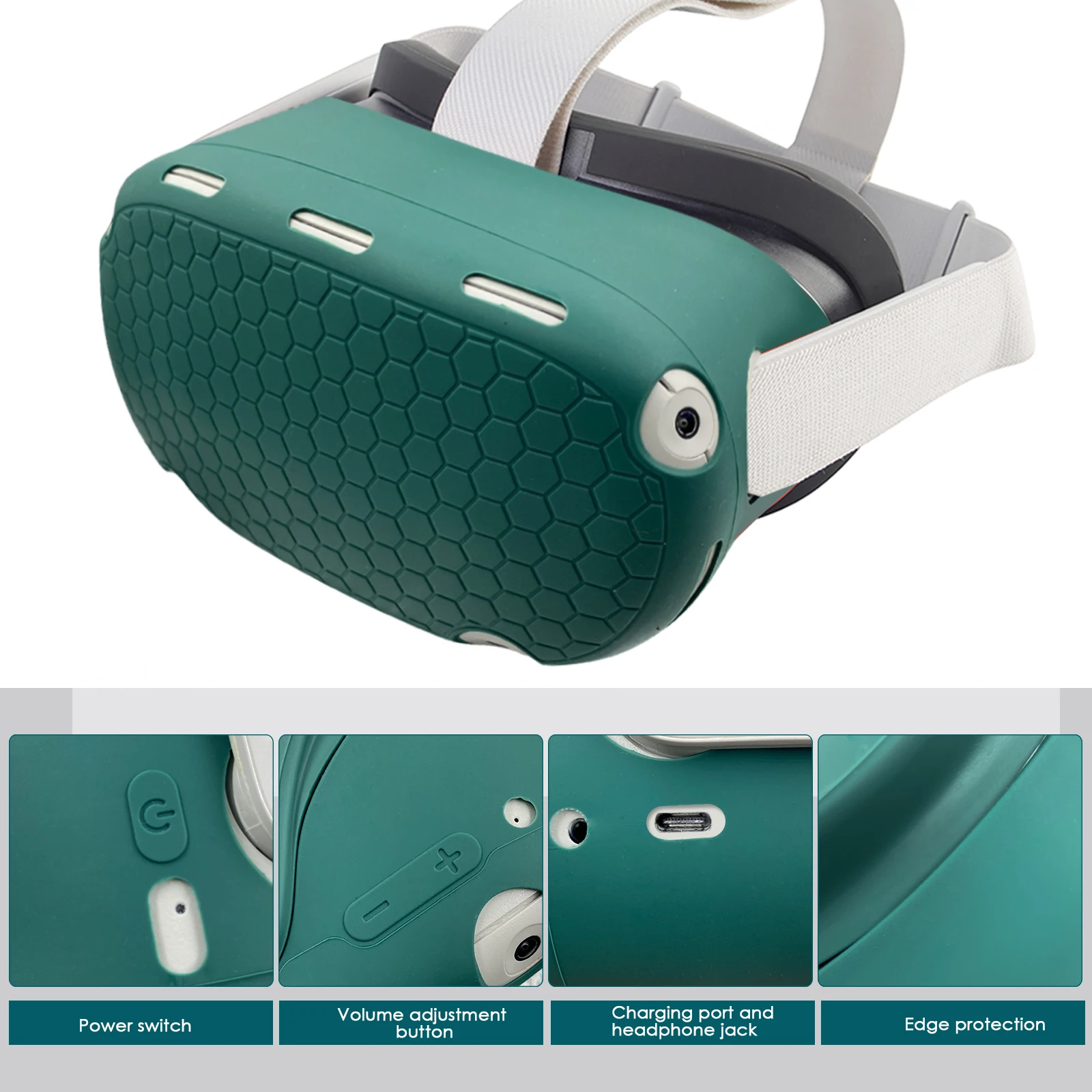 Capa protetora de silicone cas - Gaming Headphone Accessories avaliação e preço