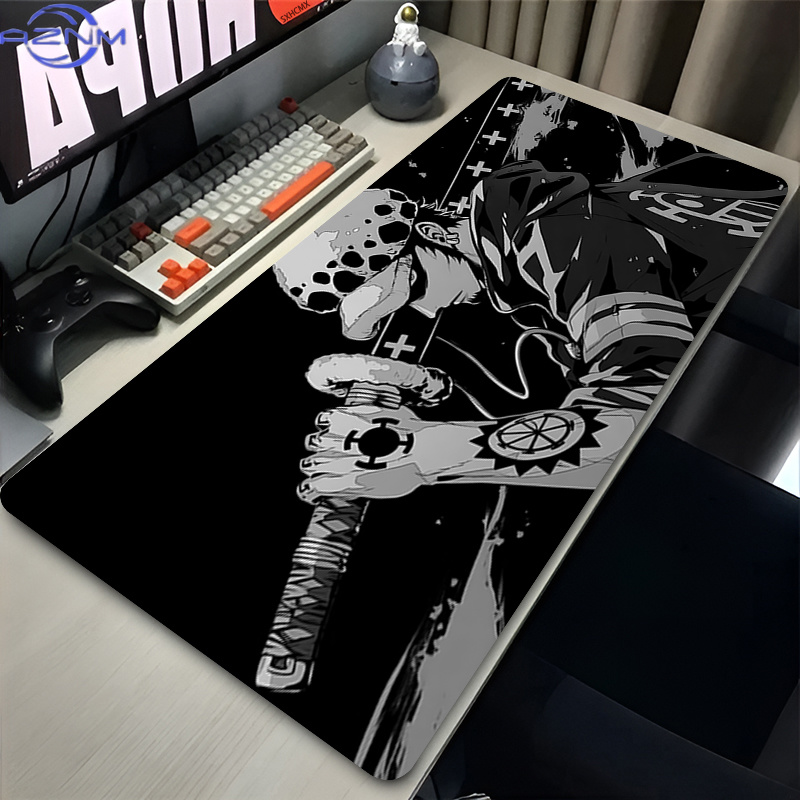 Mouse Pad Trafalgar Law Preto  - Gaming Accessories For Your Desk avaliação e preço