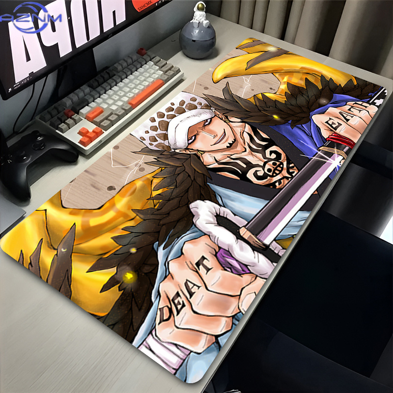 Mouse Pad Trafalgar Law Preto  - Gaming Accessories For Your Desk avaliação e preço