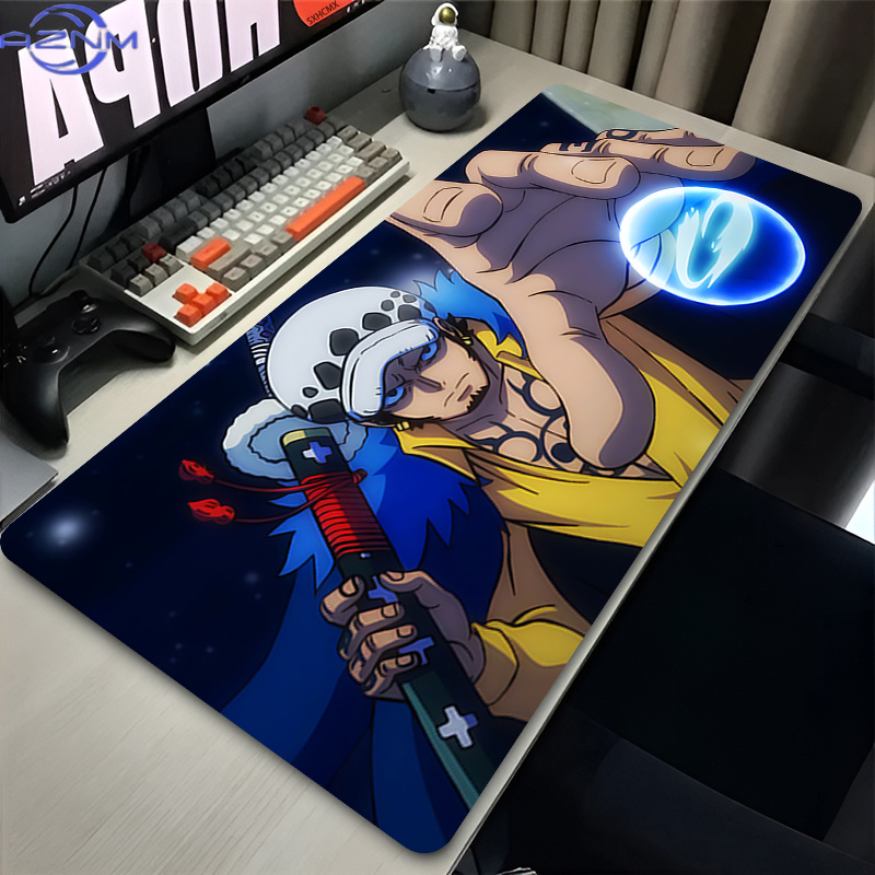 Mouse Pad Trafalgar Law Preto  - Gaming Accessories For Your Desk avaliação e preço