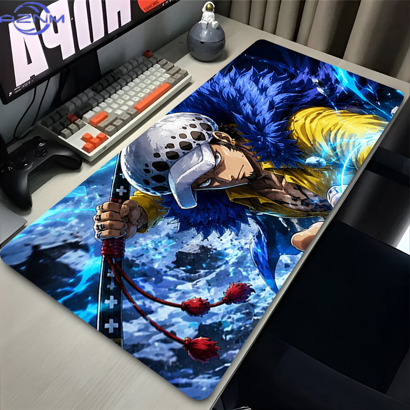 Mouse Pad Trafalgar Law Preto  - Gaming Accessories For Your Desk avaliação e preço